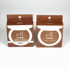(2) e.l.f. Camo Powder Foundation Rich 620 W Elf 0.28 oz (8 g)‎ NEW & SHIPS FAST